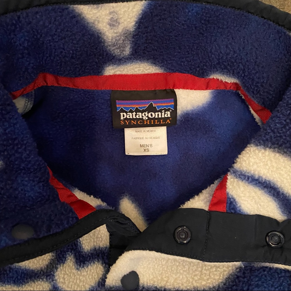 RARE Patagonia Synchilla Snap-T® Fleece Pullover tropical Hawaiian print - Picture 4 of 4